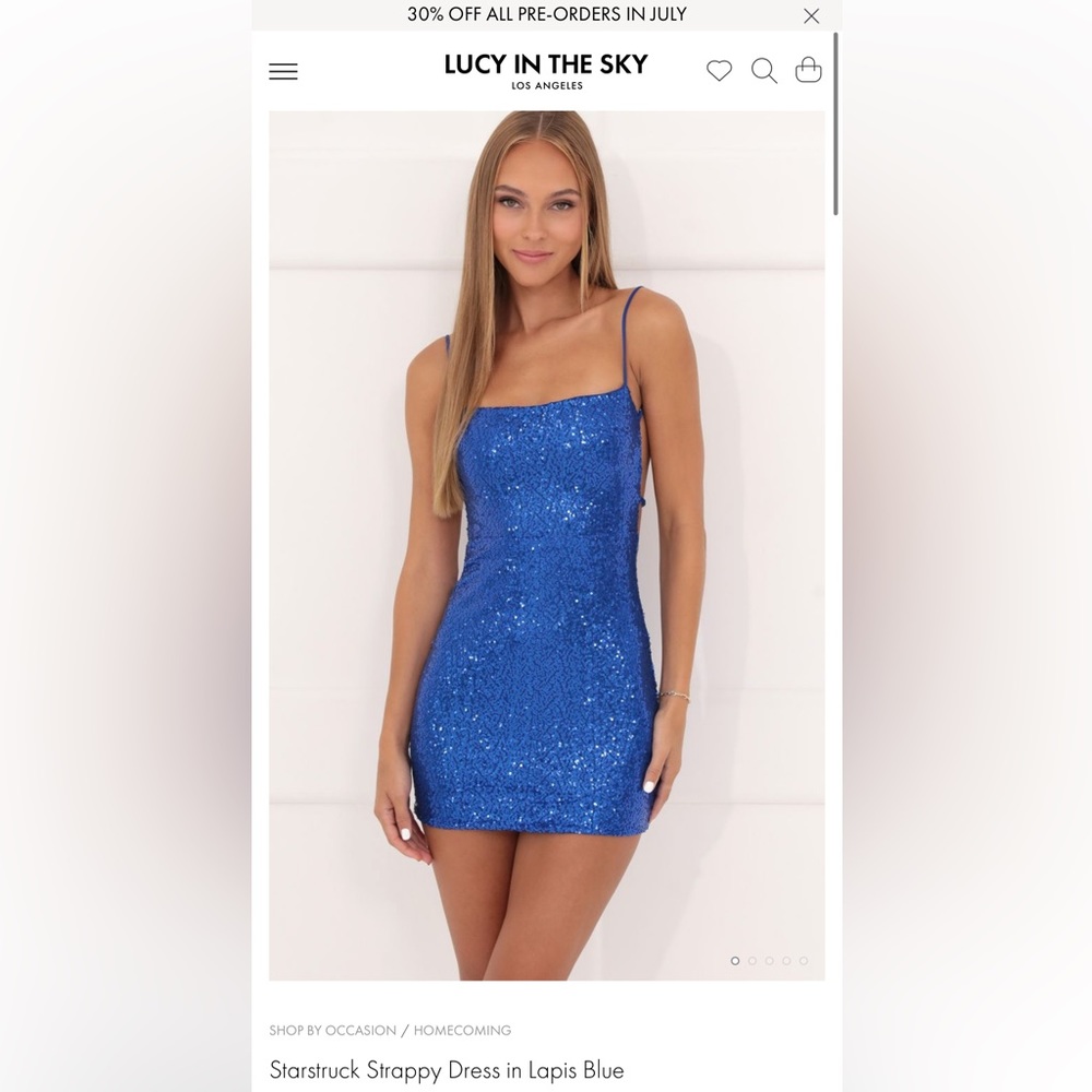 Lucy in the Sky Blue Sequin Dress